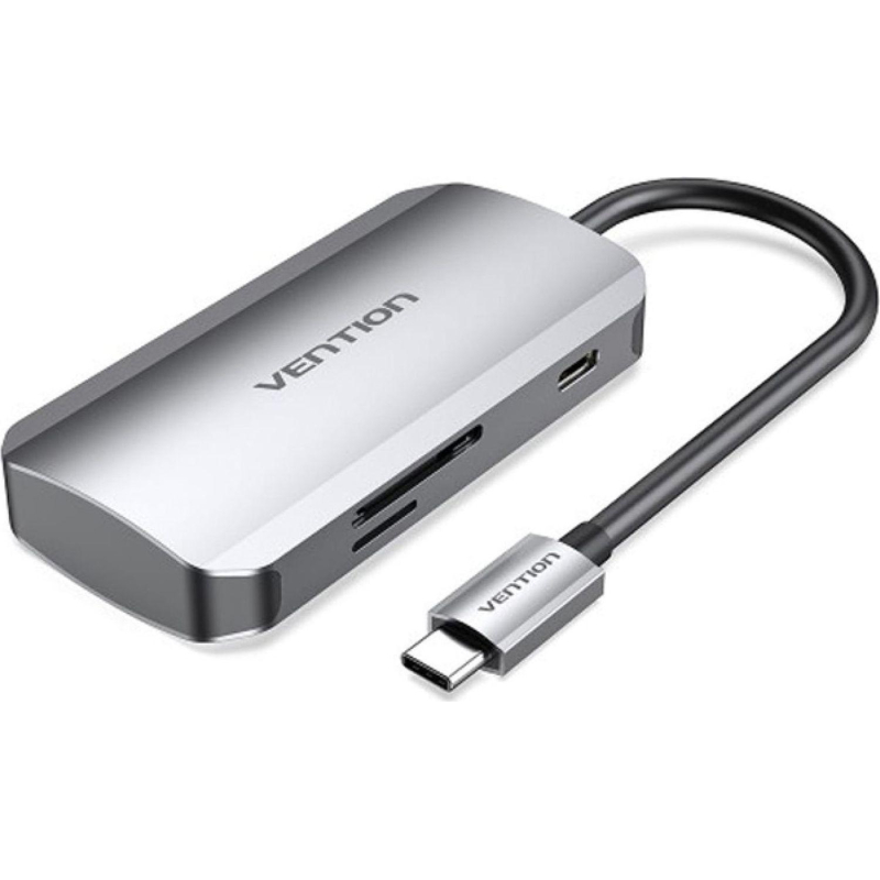 Разветвитель Vention (TNHHB) USB-C > USB 3.0x3/SD/TF/PD