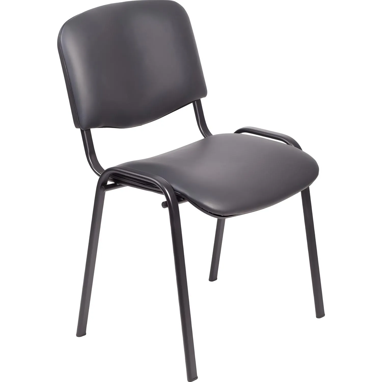 Стул офисный Easy Chair Rio Изо черный (искусственная кожа, металл черный)