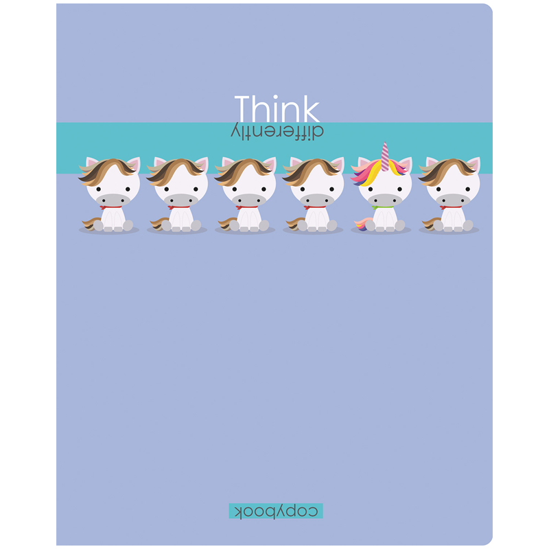 Тетрадь 48л., А5, клетка BG "Думай иначе", выб. лак