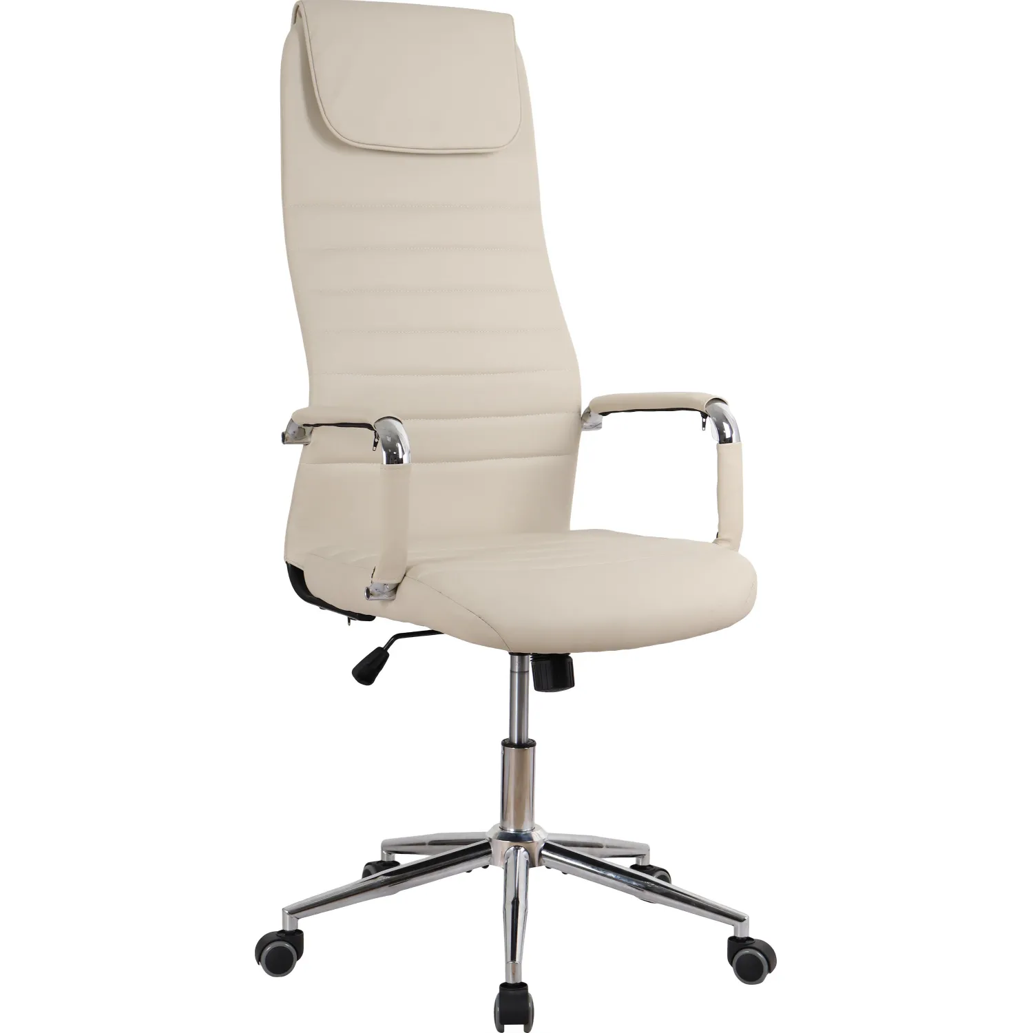 Кресло для руководителя Easy Chair 565 TPU бежевое (экокожа, металл)