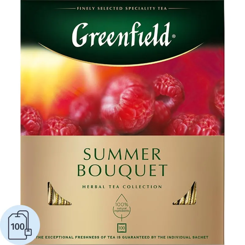 Чай Greenfield Summer Bouquet фруктовый 100 пакетиков
