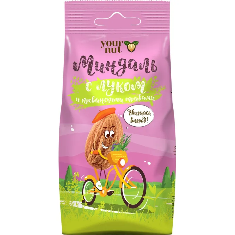 Миндаль Your Nut обжаренный соленый с луком и прованскими травами 80 г