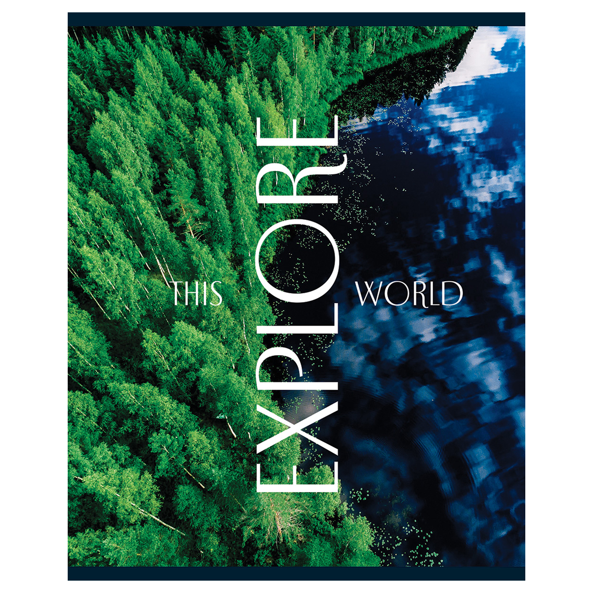 Тетрадь 48л., А5, клетка BG "Explore", глянцевая ламинация