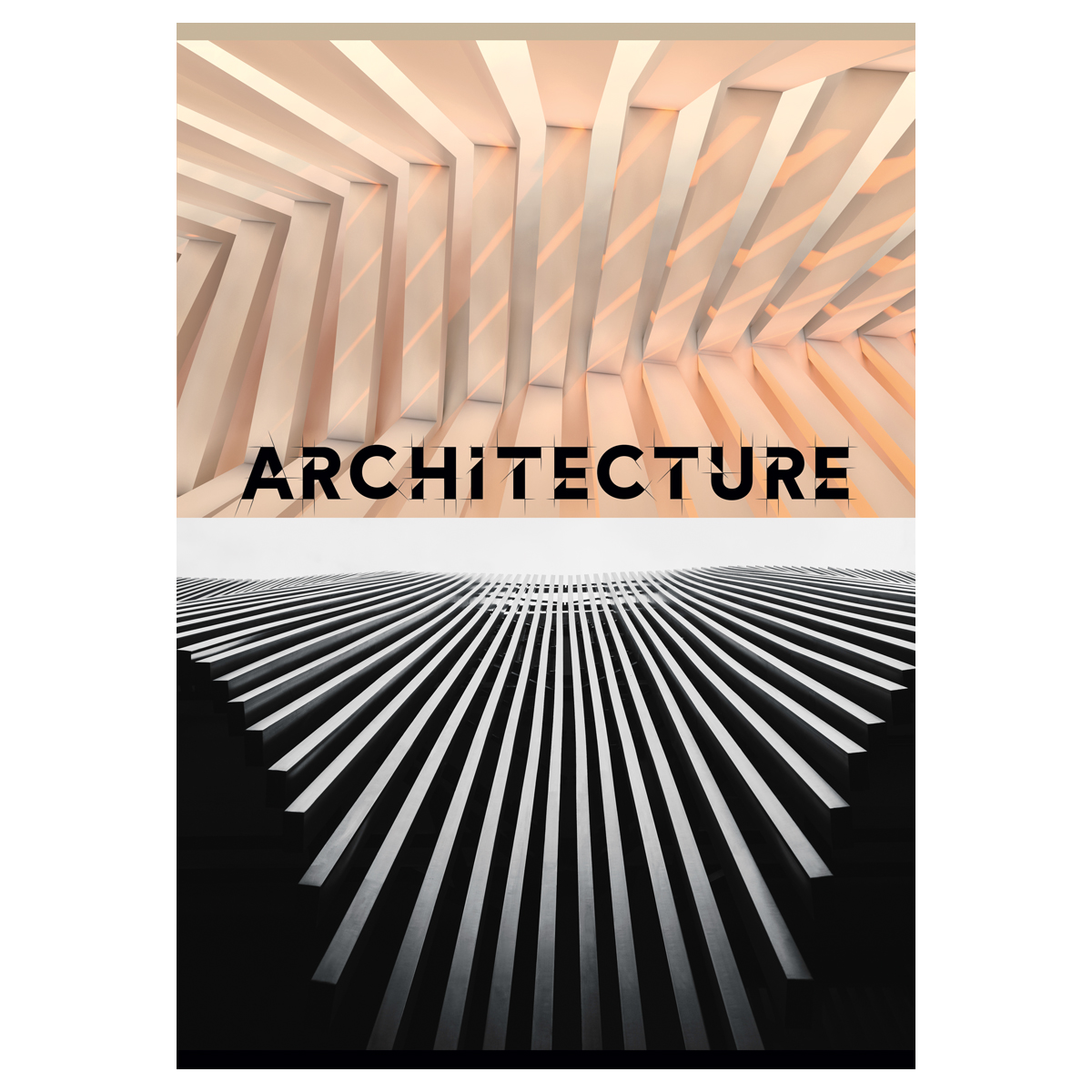 Тетрадь 80л., А4, клетка BG "Архитектура", суперэконом