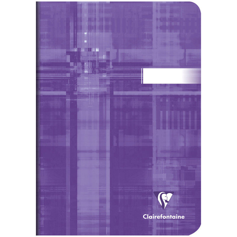 Тетрадь 48л., А5, клетка Clairefontaine, 90г/м2, глянцевая ламинация, фиолетовая