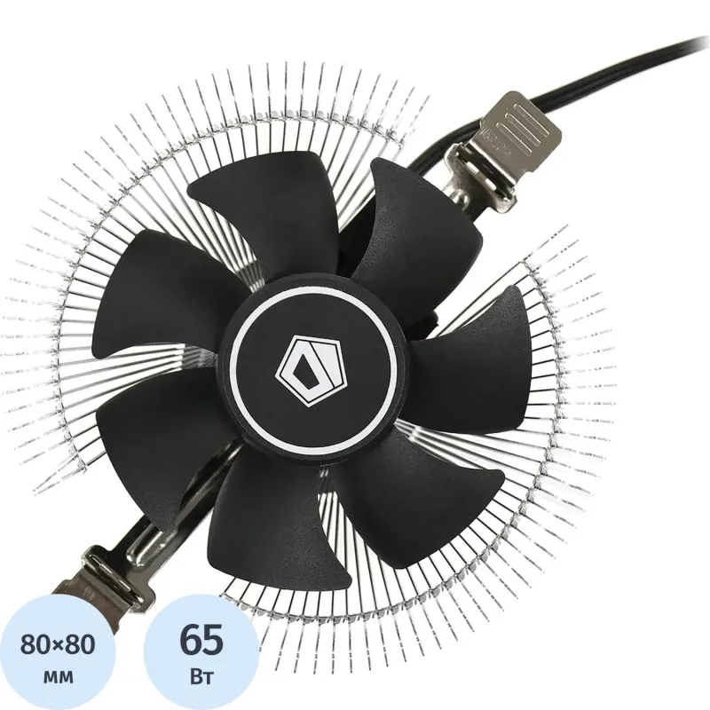 Кулер ID-Cooling DK-01S Soc-AM5/AM4/1151/1200/1700 черный 3-pin 24dB 65Вт