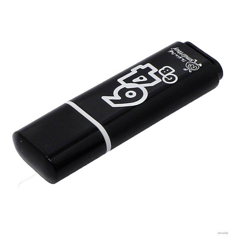 Флеш-память SmartBuy Glossy 64 Gb USB 2.0 черная