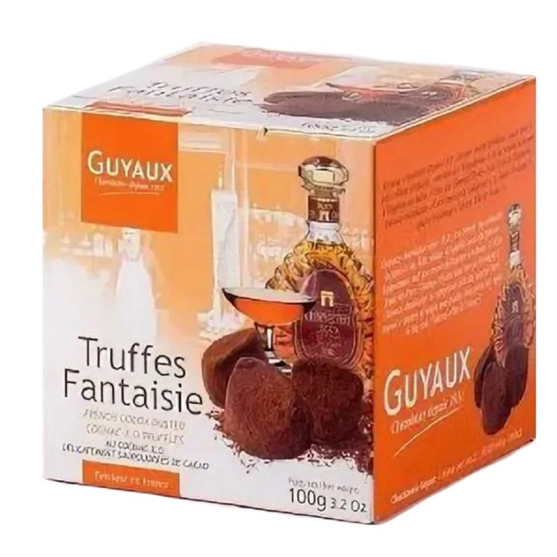 Набор конфет Guyaux Трюфели Фантазия французские с коньяком, 100г