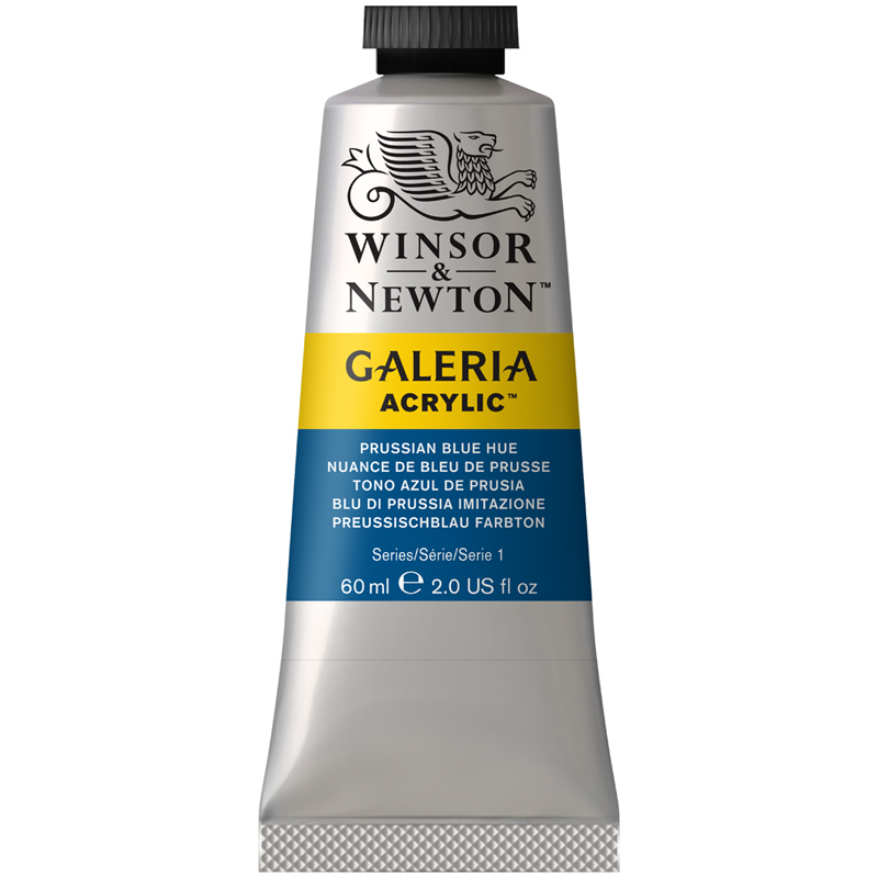 Краска акриловая художественная Winsor&Newton "Galeria", 60мл, туба, синий Прусский