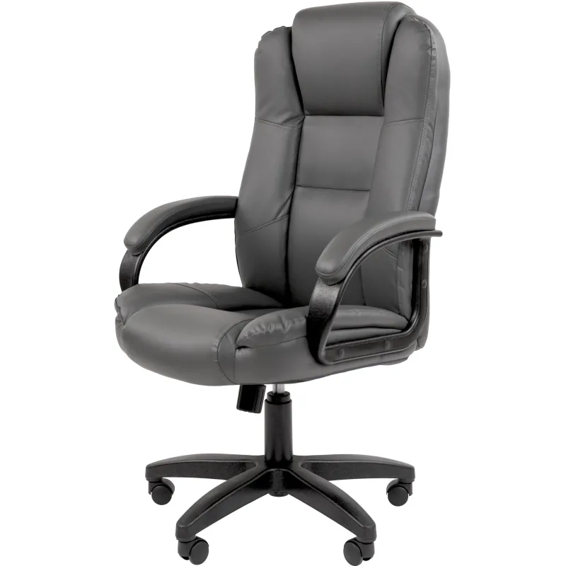 Кресло VT_Chairman 600LT чер.пласт экопремиум серый