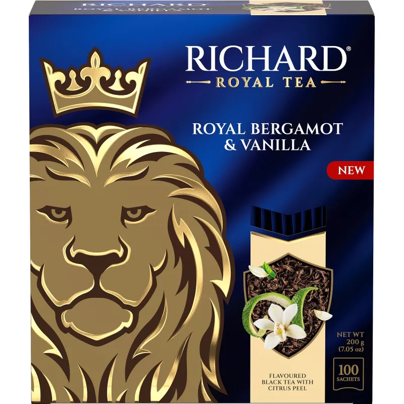 Чай черный Richard Royal Bergamot & Vanilla 100 сашет