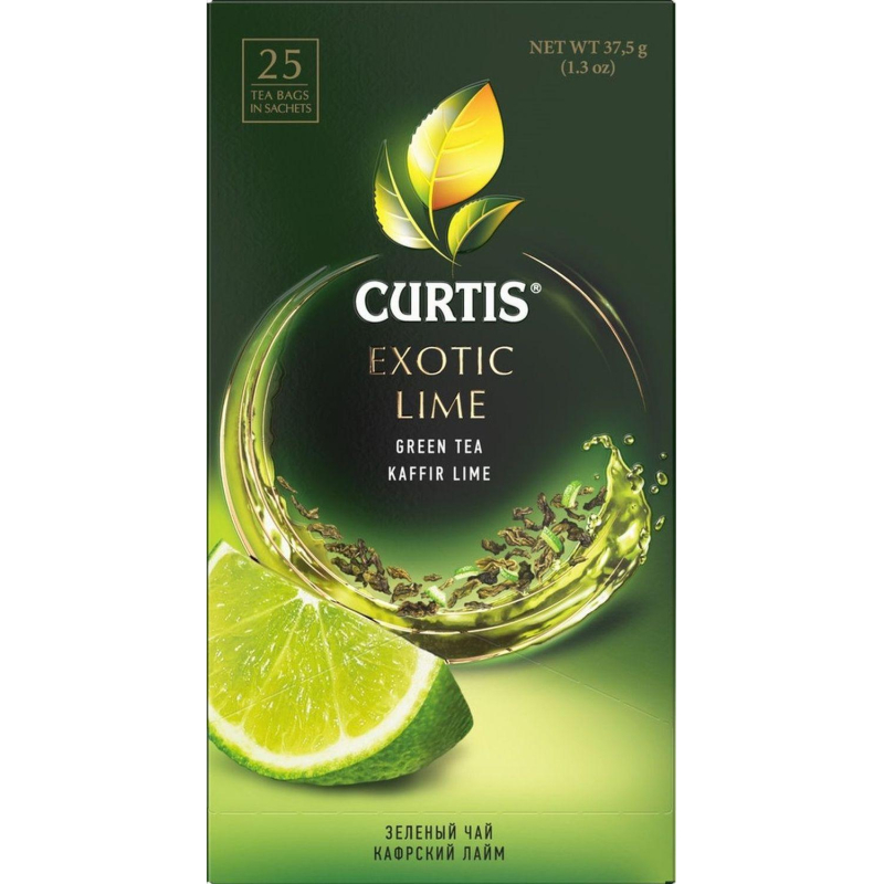 Чай Curtis Exotic Lime зеленый, 25сашет