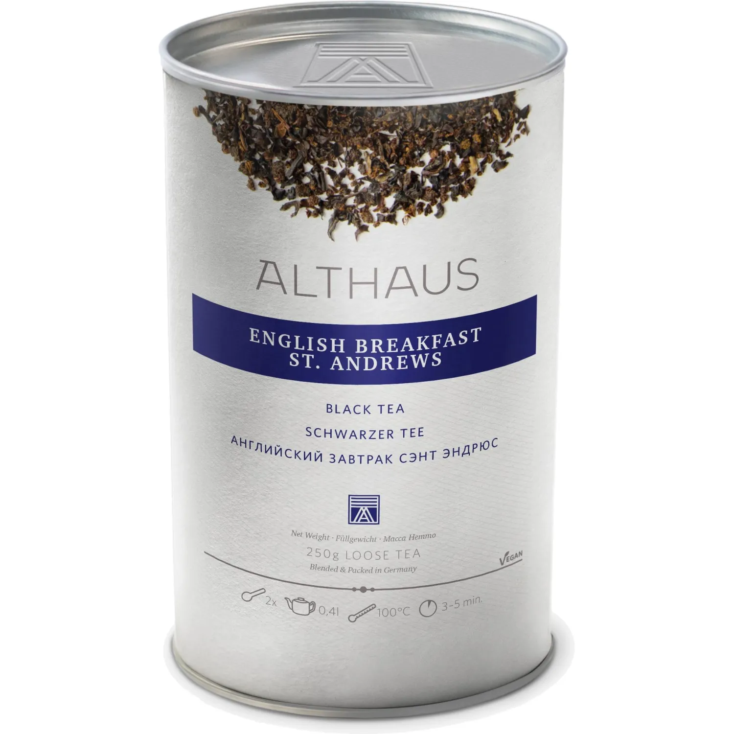 Чай черный листовой Althaus English Breakfast St. Andrews, 250г