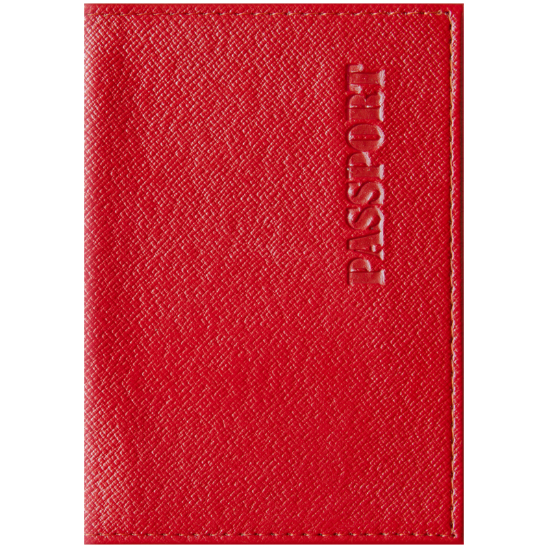Обложка для паспорта OfficeSpace "Бизнес" кожзам, красный