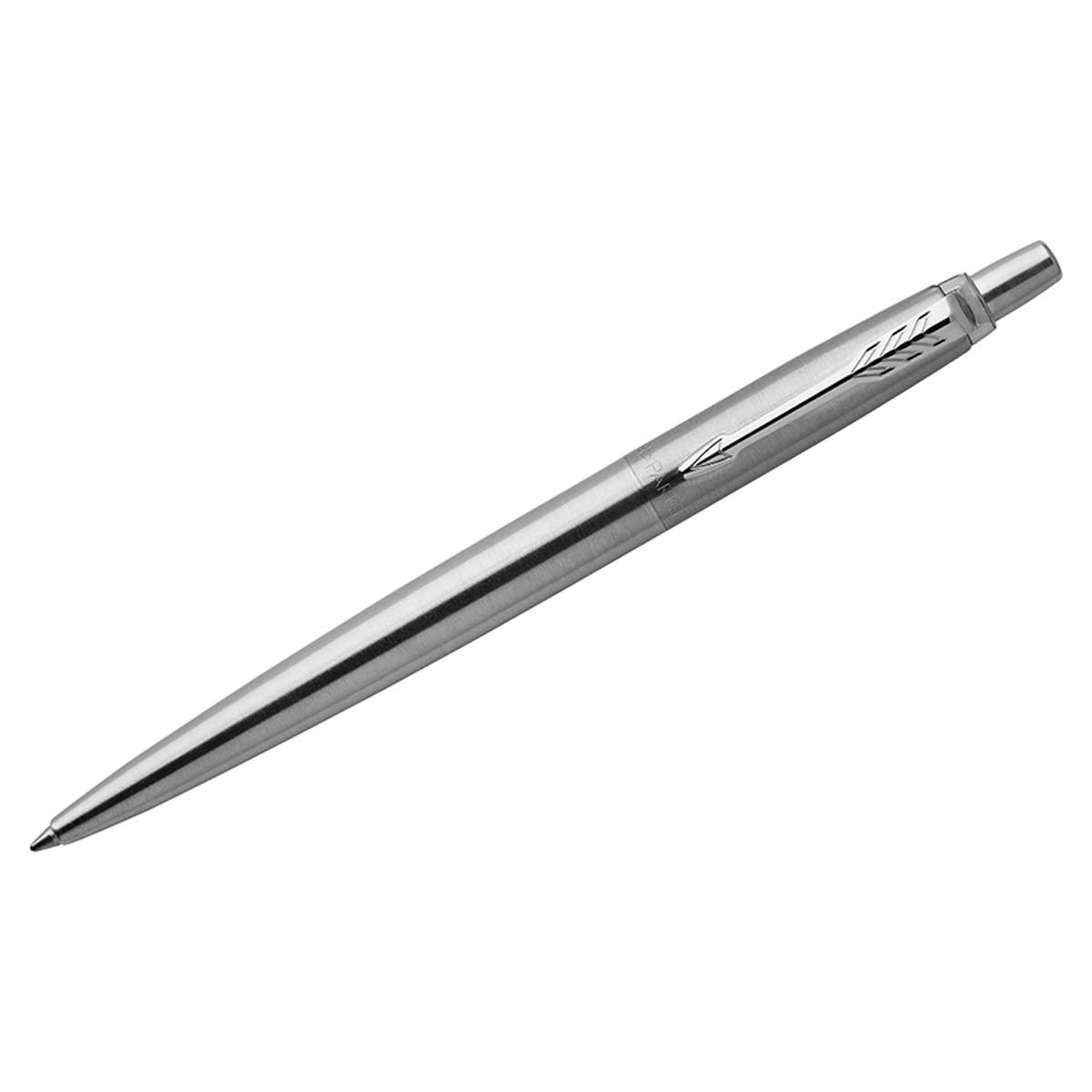 Ручка шариковая Parker "Jotter Stainless Steel CT" синяя, 1,0мм, кнопочн., подар. уп.