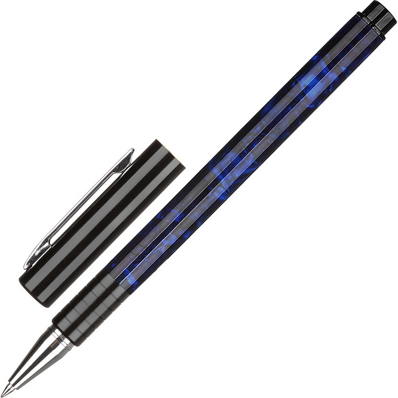 Ручка гелевая Attache Selection, корп.синий с выдел.под камень, син., неавт