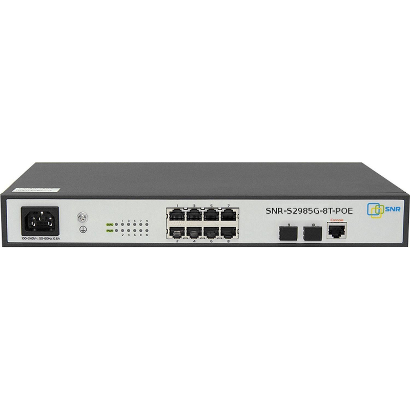 Коммутатор SNR-S2985G-8T-POE SNR управляемый POE ур. 2