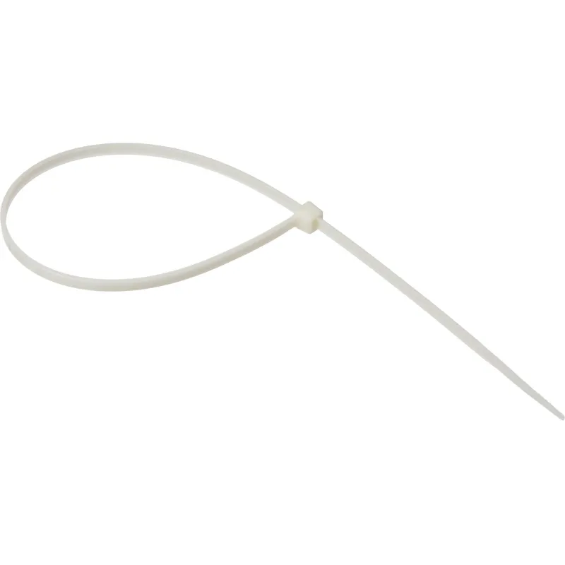 Хомут стяжка нейлоновая морозост TOPFORT 4х300 (3,6х300 мм) белый 100 шт/уп
