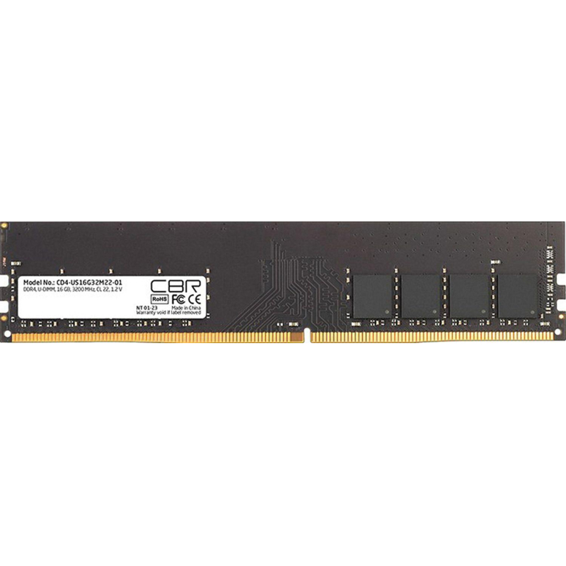 Модуль памяти CBR DDR4 DIMM 16GB 3200Мгц, CL22(CD4-US16G32M22-01)