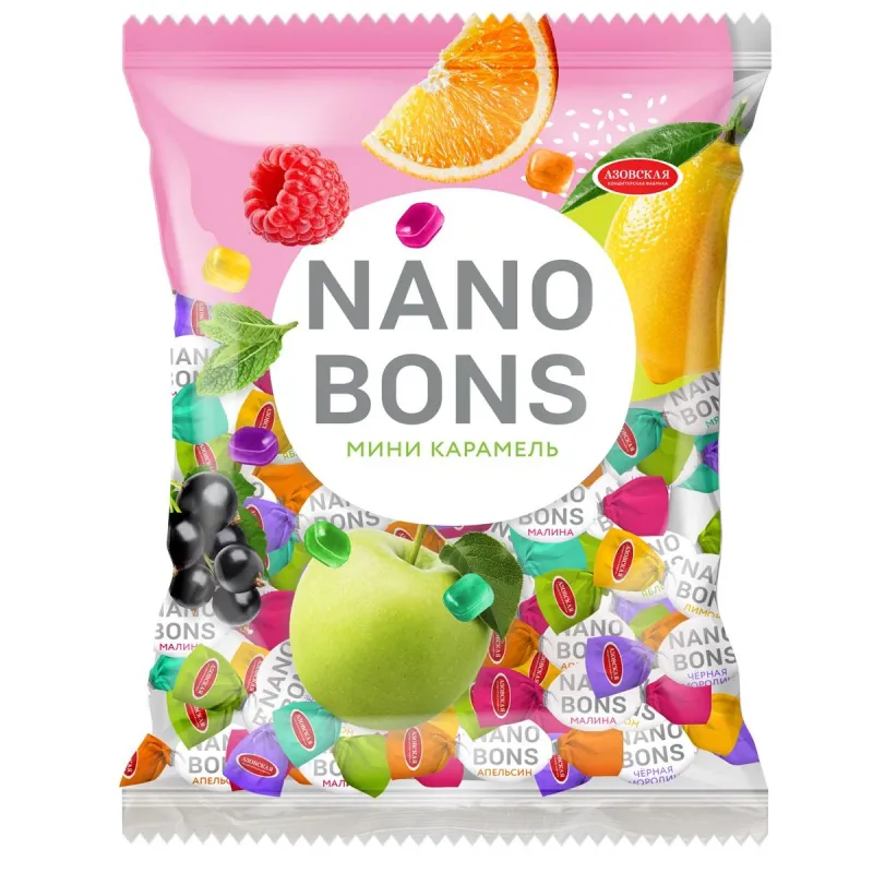 Карамель леденцовая Азовская КФ Nanobons, 1кг