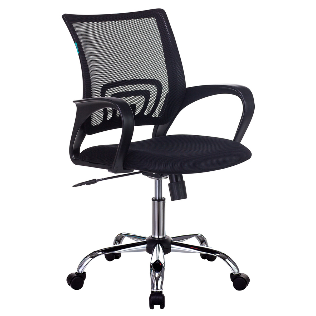 Кресло оператора Бюрократ CH-695N/SL/BLACK, CH, спинка сетка черная TW-01, сиденье ткань черная TW-1