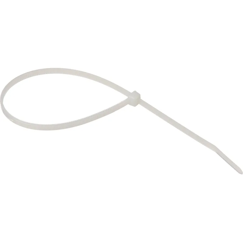 Хомут стяжка нейлоновая TOPFORT 4х250 (3,6х250 мм) белый 100 шт/уп