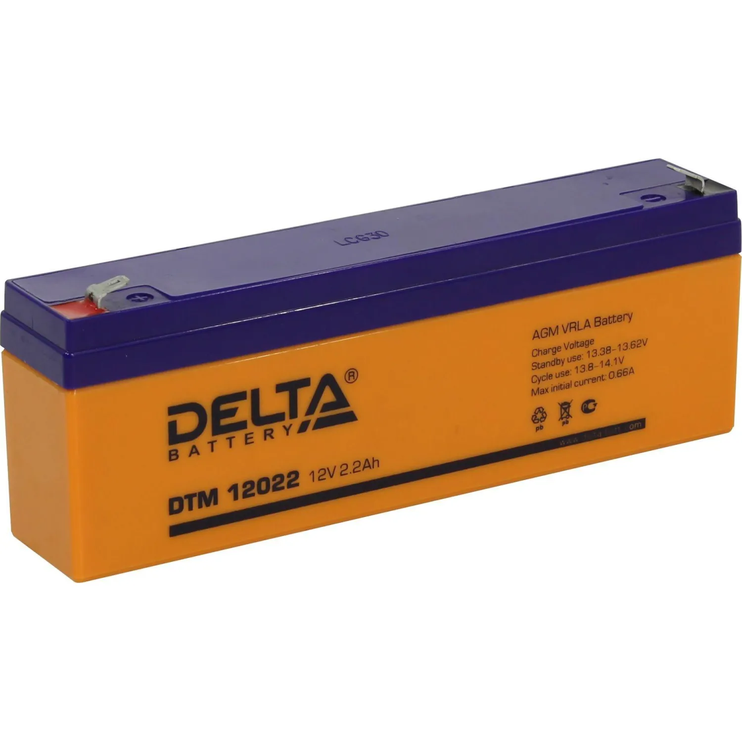 Батарея для ИБП Delta DTM 12022 (12V / 2.2Ah)