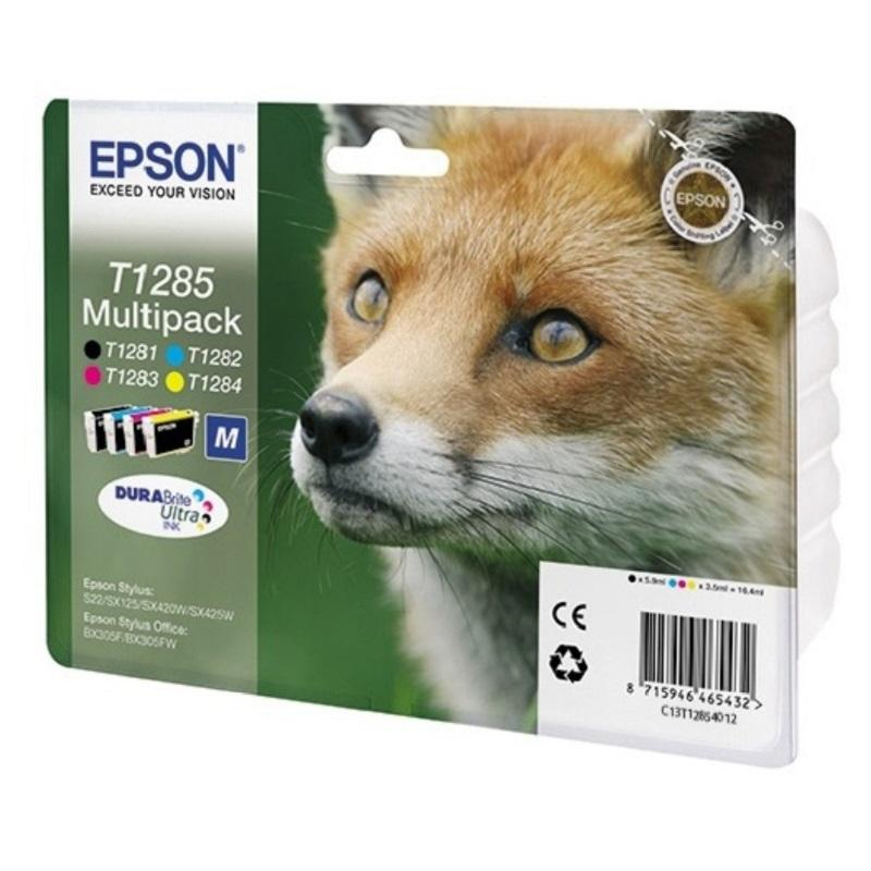 Картридж струйный Epson C13T12854012 CMYK для St S22/SX125 (4шт/уп)