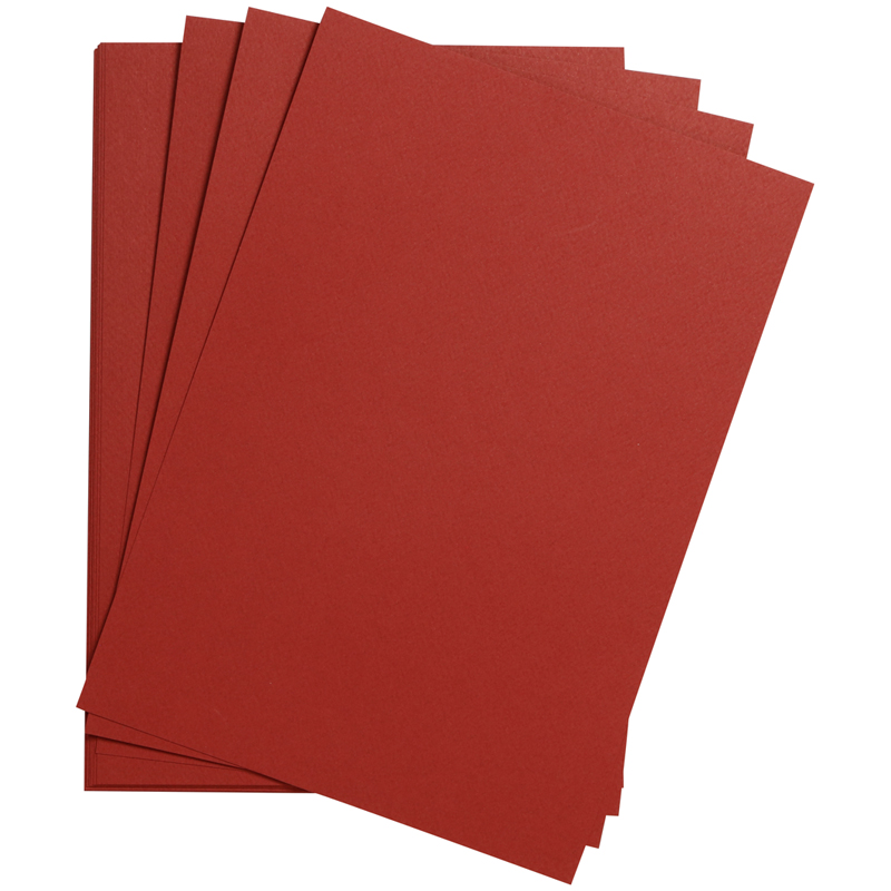 Цветная бумага 500*650мм., Clairefontaine "Etival color", 24л., 160г/м2, бургундия, легкое зерно, хлопок