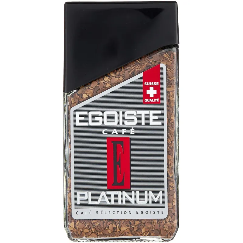 Кофе EGOISTE Platinum растворимый,100г стекло