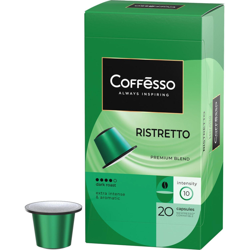 Кофе в капсулах Coffesso Ristretto blend, 20шт 101477