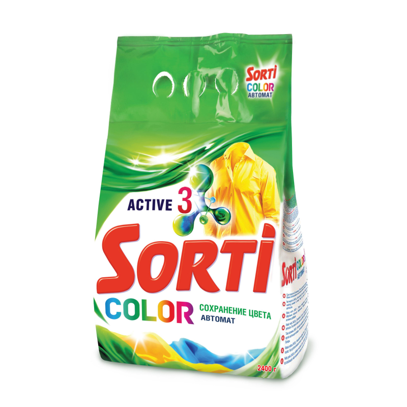 Порошок стиральный Sorti автомат Color 2,4 кг