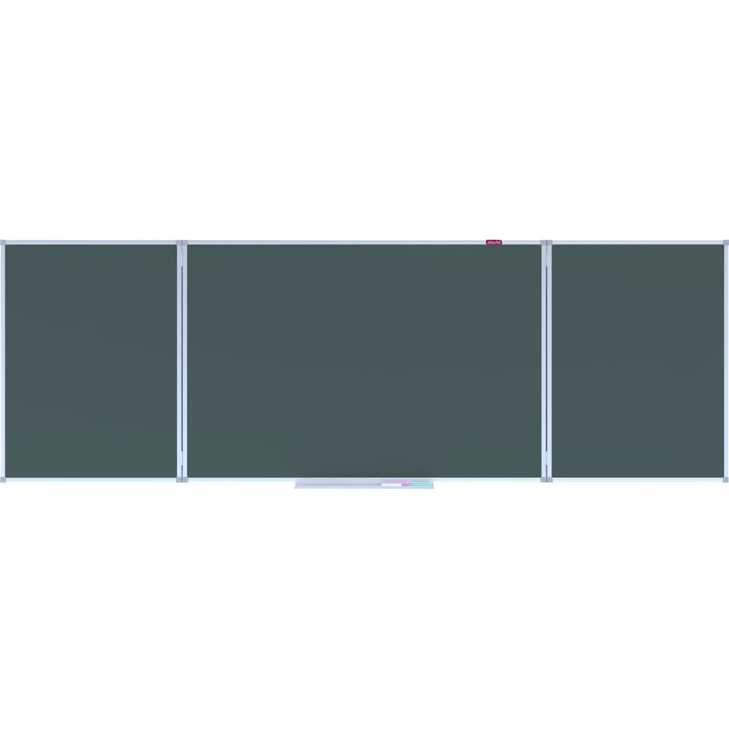 Доска магнитно-меловая Attache 100х300см 3-секц с разлиновкой