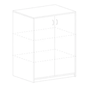 Шкаф для документов Imago (белый, 770х365х1200 мм)