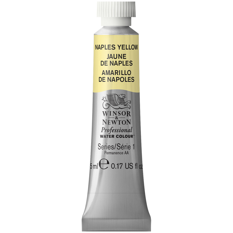 Акварель художественная Winsor&Newton "Professional", 5мл, туба, №422 желтый неапольский
