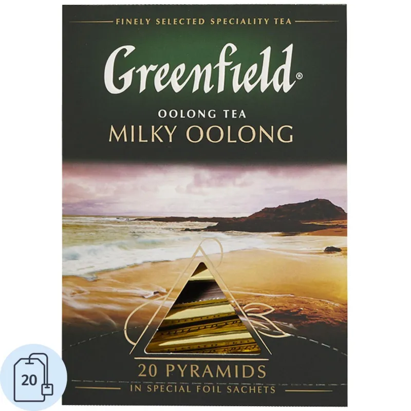 Чай Greenfield Milky Oolong зел. пирамидки фольгир. 20 пак/уп