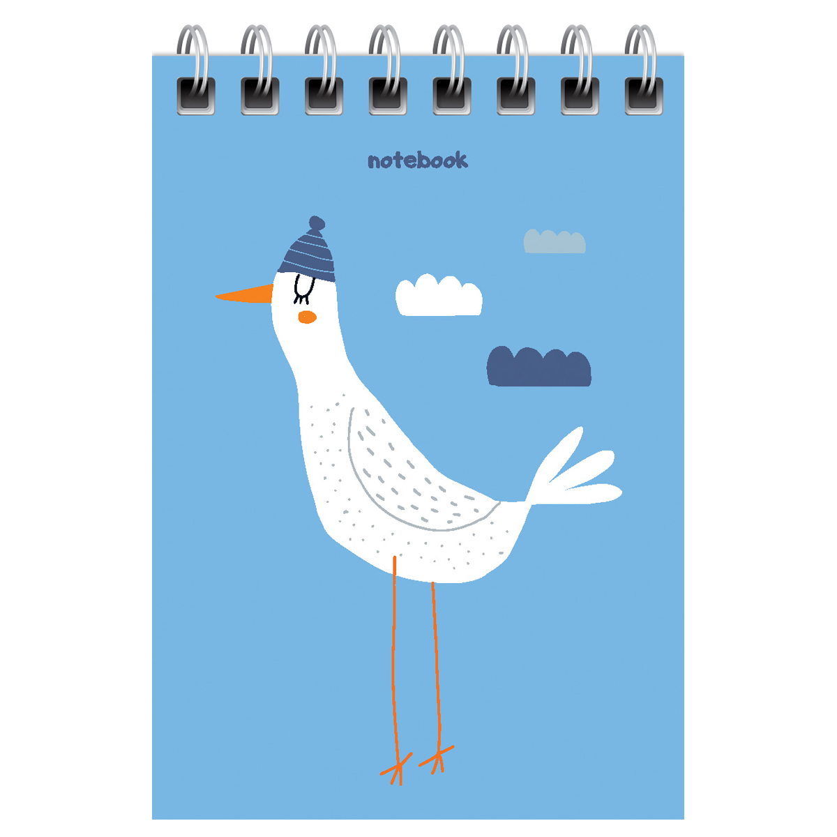 Блокнот А7 40л. на гребне BG "Моноколор. New style"