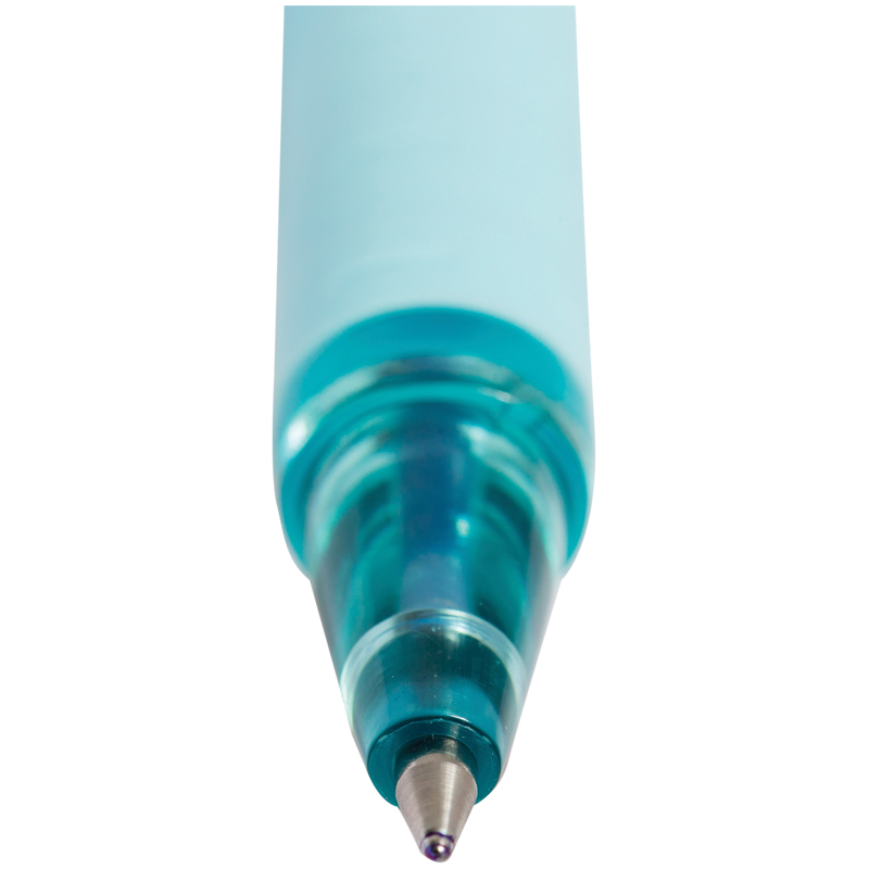 Ручка шариковая Uni "Jetstream SX-101-07FL" синяя, 0,7мм, грип, бирюзовый корпус