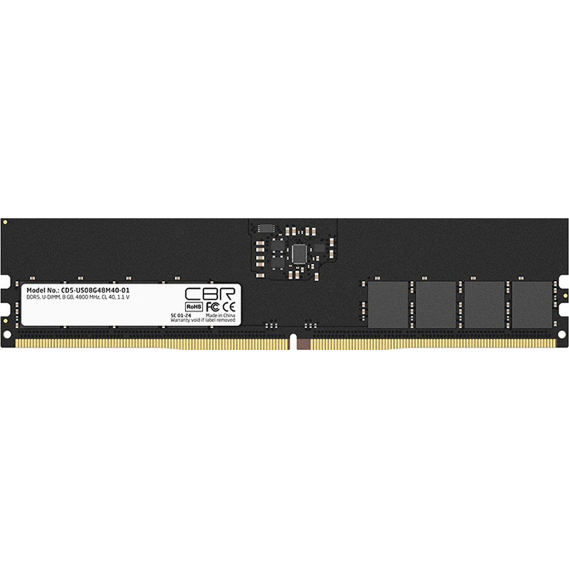 Модуль памяти CBR DDR5 DIMM 8GB 4800Мгц, CL40(CD5-US08G48M40-01)