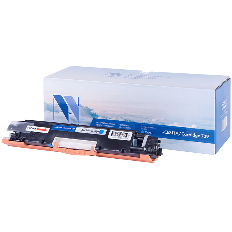 Картридж совм. NV Print CE311A (№126A)/Canon729 голубой для HP Color LJ CP1025/Pro100 M175 (1000стр)