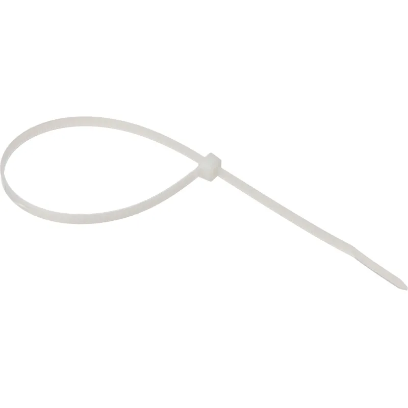 Хомут стяжка нейлоновая многораз TOPFORT 8х300 (7,2х300 мм) белый 100 шт/уп