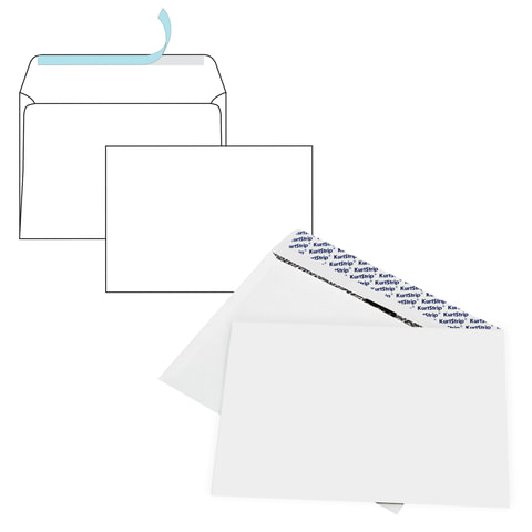 Конверты С5 (162х229 мм) SECURITY, отрывная лента, 90 г/м2, КОМПЛЕКТ 50 шт., внутренняя запечатка