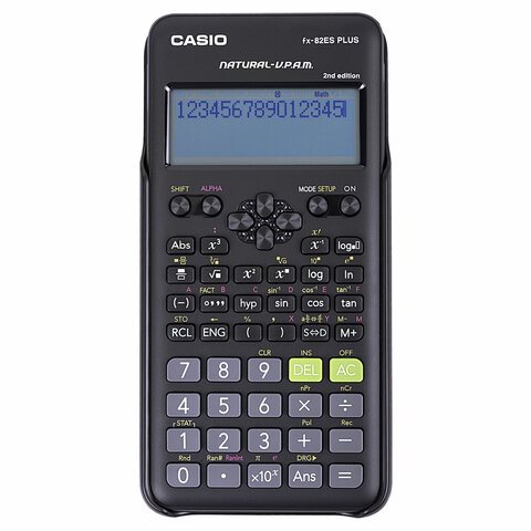 Калькулятор инженерный CASIO FX-82ESPLUS-2-WETD (162х80 мм), 252 функции, батарея, сертифицирован дл