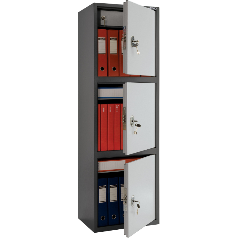 Метал.Мебель AIKO SL-150/3T шкаф д/бумаг 3 отд., 460х340х1490