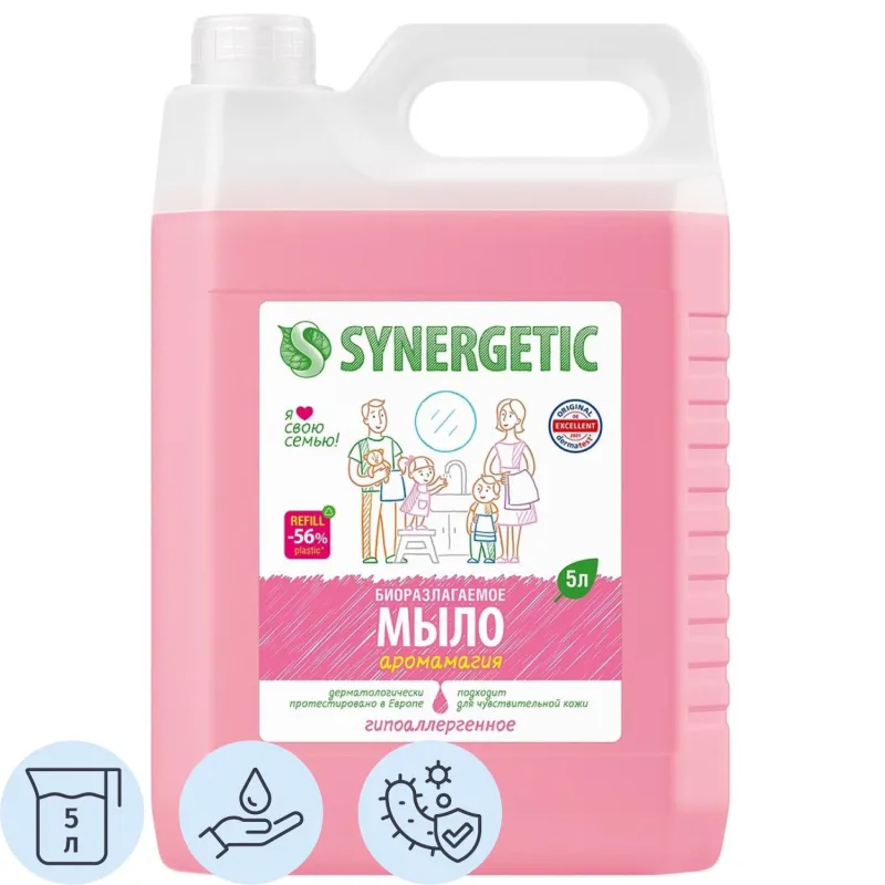 Мыло жидкое Synergetic Аромамагия 5 л