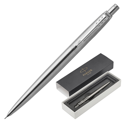 Карандаш механический 0,5 мм, PARKER "Jotter Essential CT", металлический корпус, серебристый, 19533