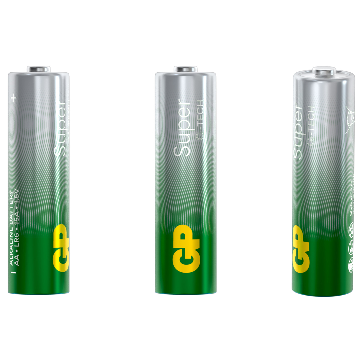 Батарейка GP Super G-Tech AA (LR6) 15A алкалиновая, SB10