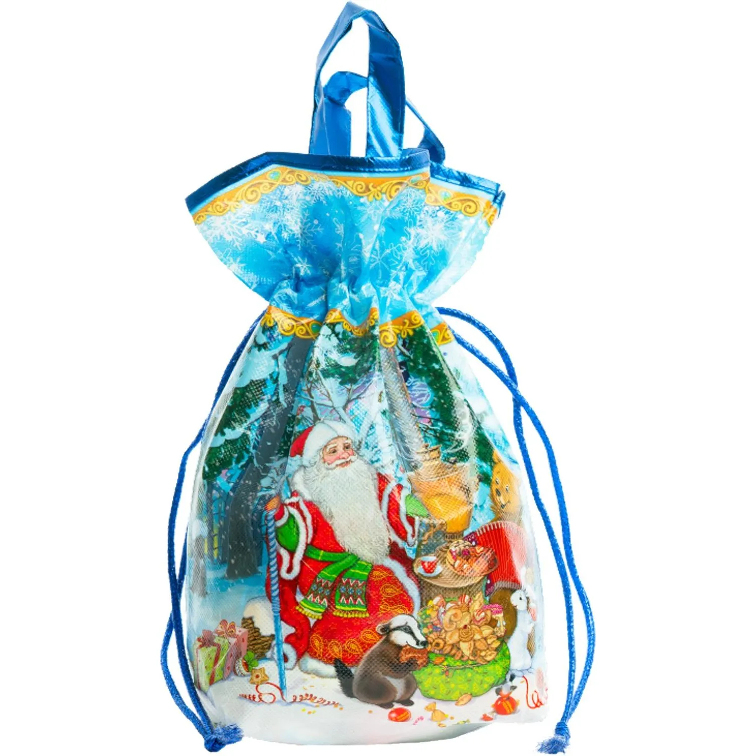 Новогодний сладкий подарок Мешочек радости Мешок 1000 грамм, K101