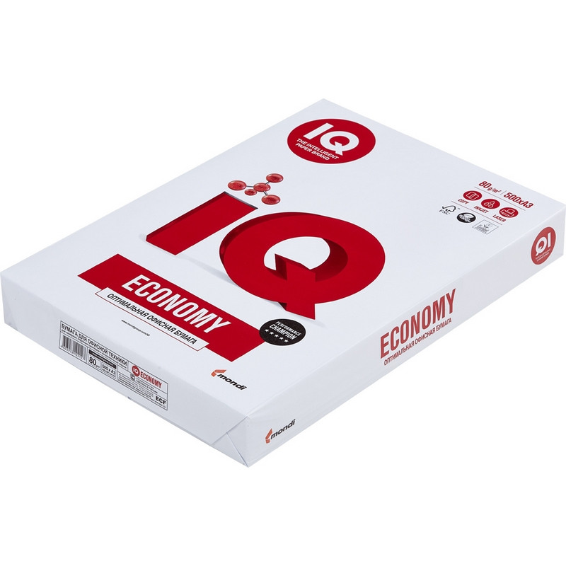 Бумага IQ Economy (А3, марка С, 80 г/кв.м, 500 л)
