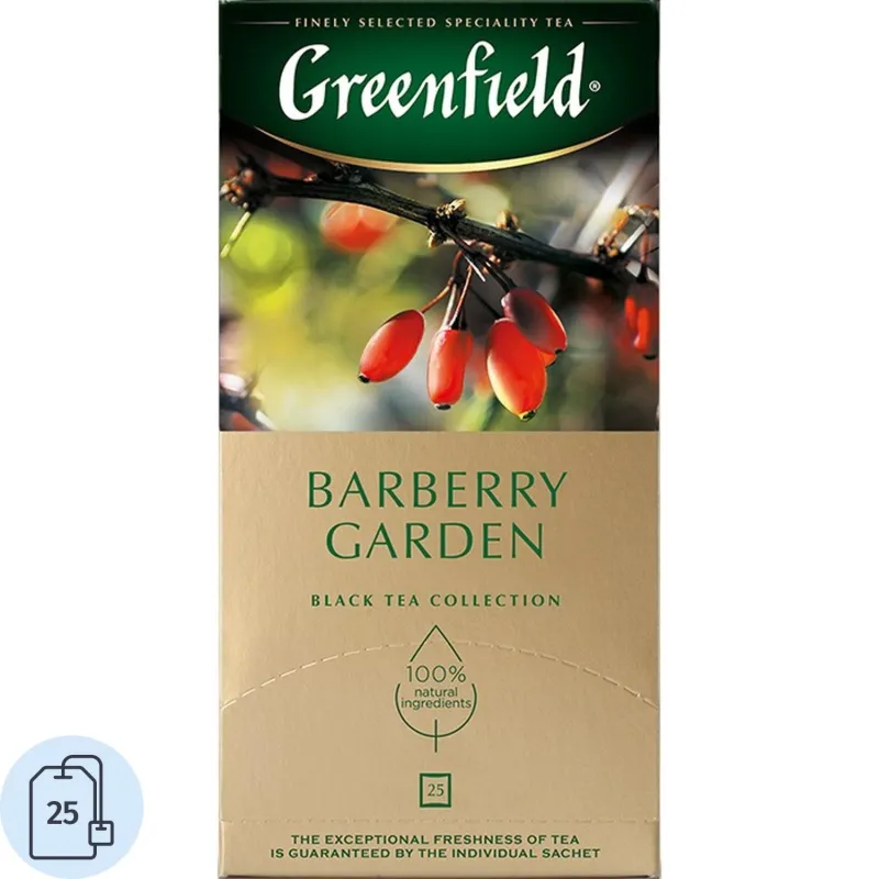 Чай Greenfield Barberry garden барбарис и гибискус,25пак/уп